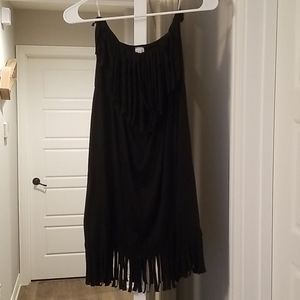 Short Black Strapless Dress